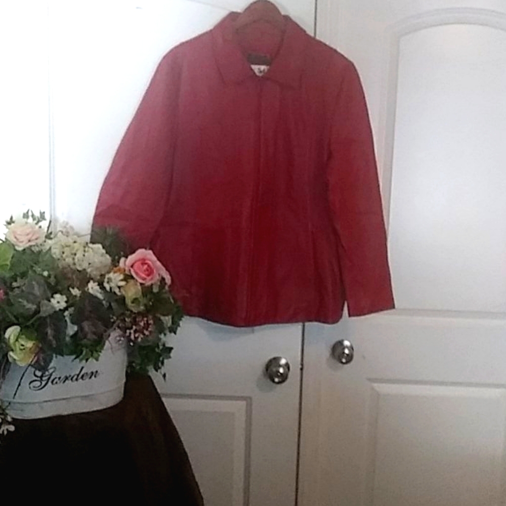 WILSON LEATHER Burgundy jacket (200)